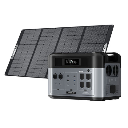 FFpower BP2000 with one 400W portable solar panel